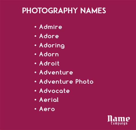 900 Photography Business Names And Availability Check