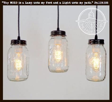 Mason Jar Track Lighting Pendant Single New Quart The Lamp Goods