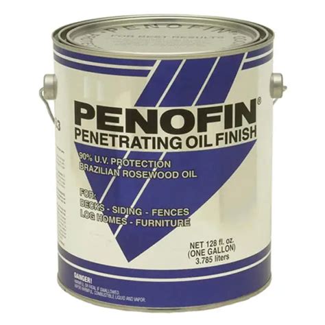 1 Gal Penofin F5echga Chestnut Blue Label Premium Transparent Stain
