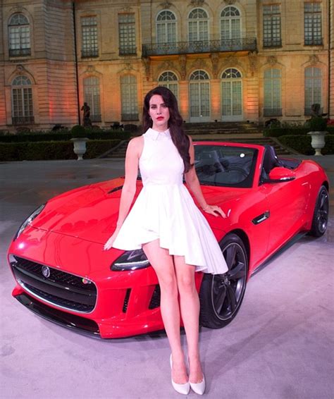 Lana Del Rey Shows Off Some Leg As She Helps To Launch The New Jaguar F
