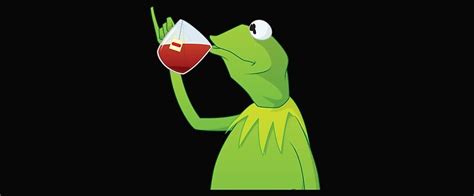 Kermit Drinking Tea Mugs By Darealjax Redbubble
