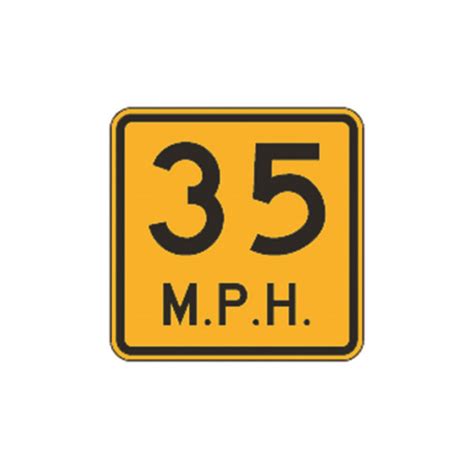 Advisory Speed Sign W13 1p Traffic Safety Supply Company
