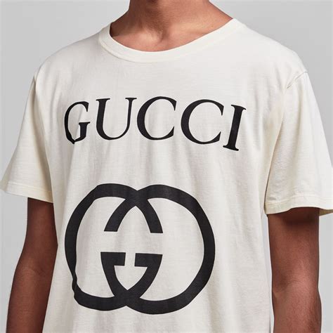Gucci Men S Gg Logo T Shirt Oversized T Shirts Flannels