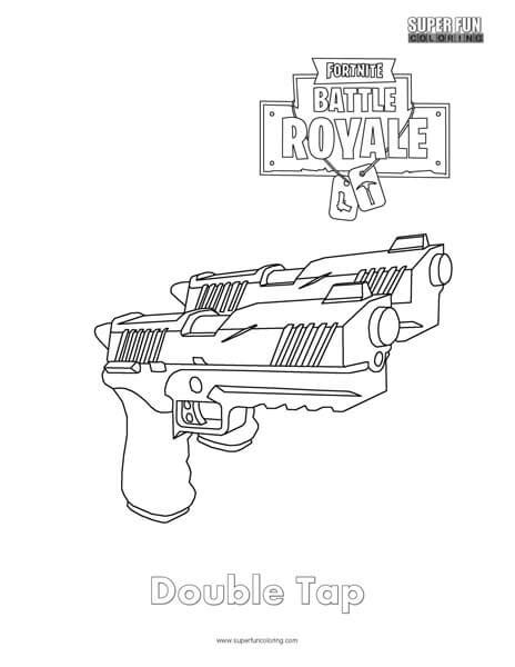 Fortnite Coloring Guns Coloring Pages