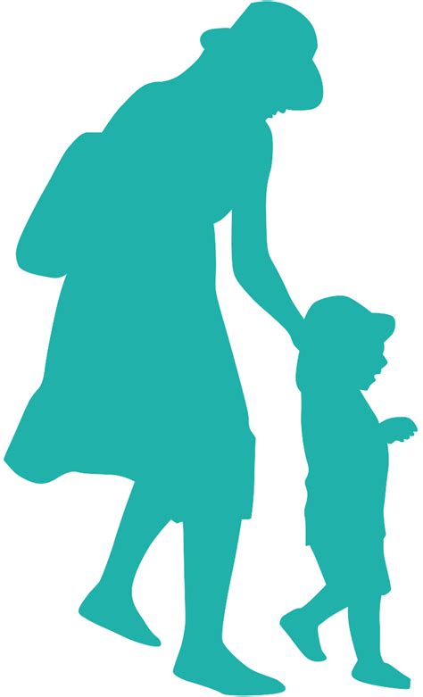 Mother And Son Silhouette Free Vector Silhouettes