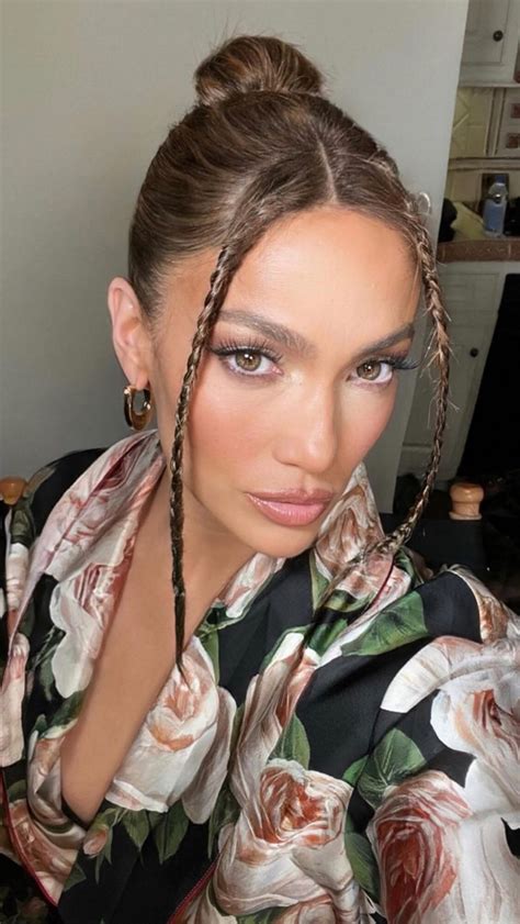 Jennifer Lopez Paired Her Silk Robe With This Signature S Hairdo