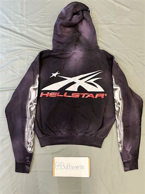 Hellstar Hellstar Airbrushed Skull Black Hoodie Grailed