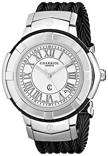 charriol womens ce438sb655007 celtic analog display swiss quartz black watch check out the
