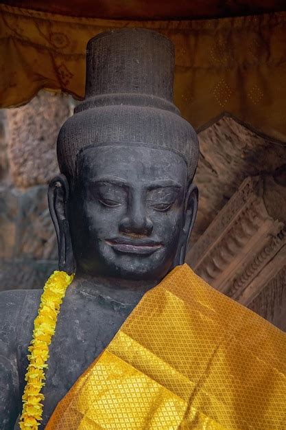 Vishnu Siem Reap Camboja Sudeste Asi Tico Viagem Antiga Pedra Hist Rica Khmer Religiosa