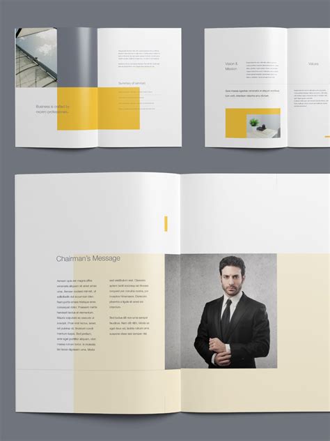 All you need to do is place your text, images or designs and you are good to thanks to graphic pear for the awesome company profile template. Free Company Profile Template