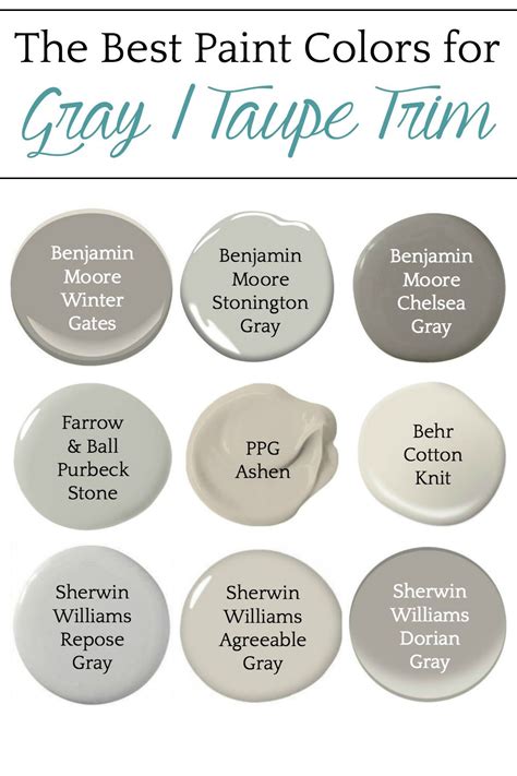 20 Taupe Gray Paint Color