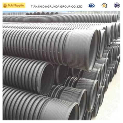 High Quality 24 Hdpe Double Wall Corrugated Plastic Drainage Tubing