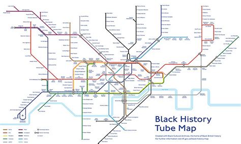 London Tube Map Is Redesigned With Stations Renamed After Black Figures