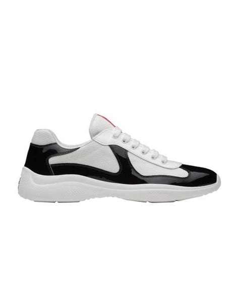 Prada Americas Cup White Black For Men Lyst