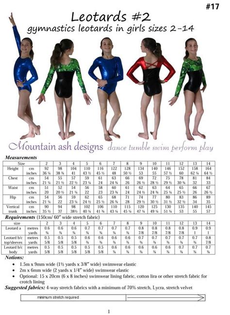 Gymnastics Leotards 2 Pdf Sewing Pattern Long Sleeve Leotard Etsy
