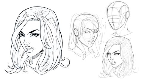 How To Draw Female Face Comic