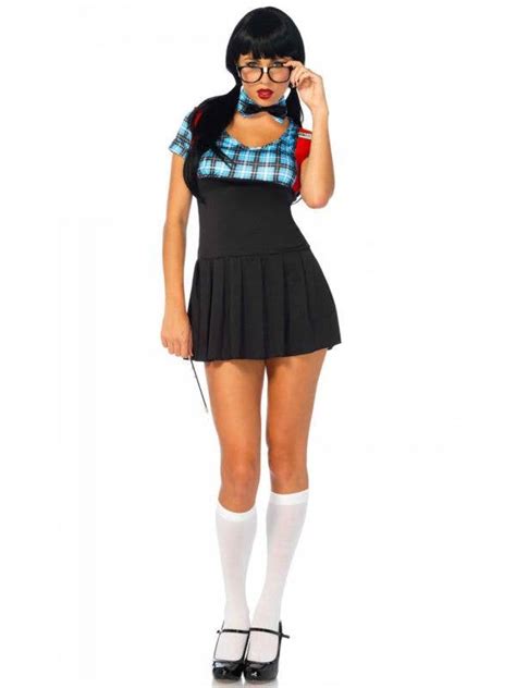 women s school geek costume sexy schoolgirl nerd uniform costume
