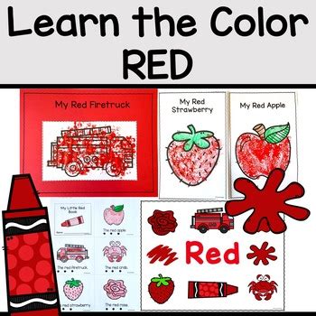 Color Of The Week Red Activities For Learning Colors In The Classroom