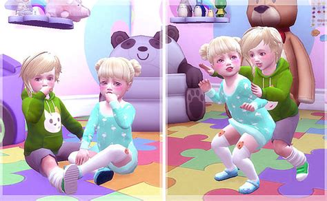 Twins Toddler Pose At A Luckyday Sims 4 Updates