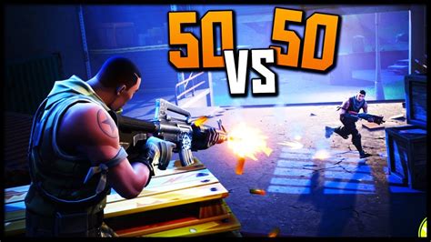 Massive 50v50 Battle Fortnite Gameplay Youtube