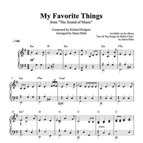 Favorite Things Sheet Music