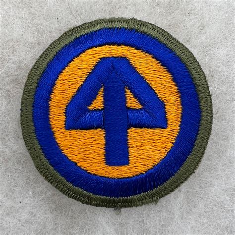Ww2 Us Army 44th Infantry Division Patch Od Border Fitzkee Militaria