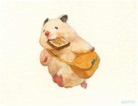 Japanese Artist Depicts The Typical Life Of His Hamster ハムスター 絵 かわいい
