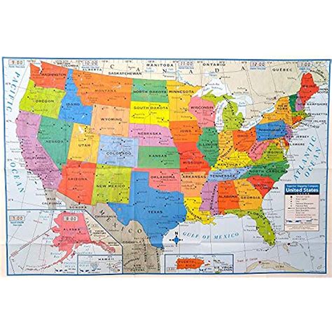 Superior Mapping Company United States Poster Size Wall 40 X 28 With