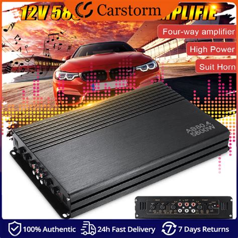Carstorm 5800w 12v Car Four Way Amplifier High Power Car Amplifier