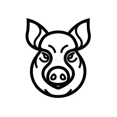 Vector Image Of Swine Or Pig Head Stock Vector Illustration Of