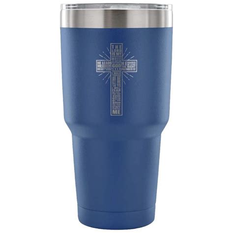 Psalm 23 Travel Mug The Lord Is My Shepderd Prayer 30 Oz Stainless