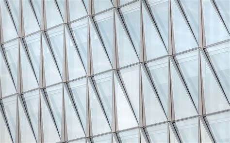 Download Wallpaper 3840x2400 Building Glass Facade Architecture