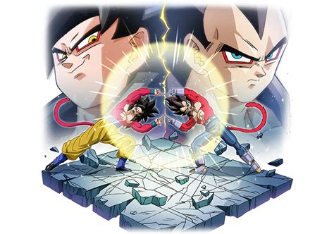 Goku Vegeta Ssj4 Render Xkeeperz By Maxiuchiha22 On Deviantart