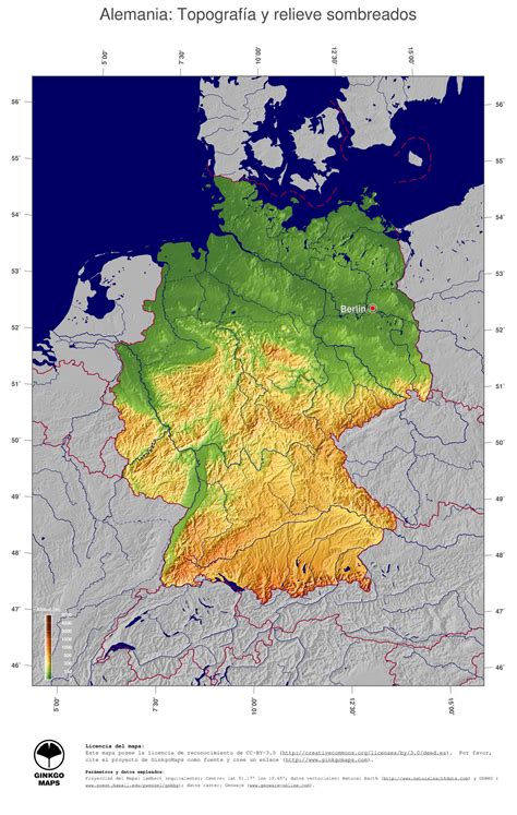 Alemania Mapa Mapa De Alemania 🥇 Político And Físico Descargar E