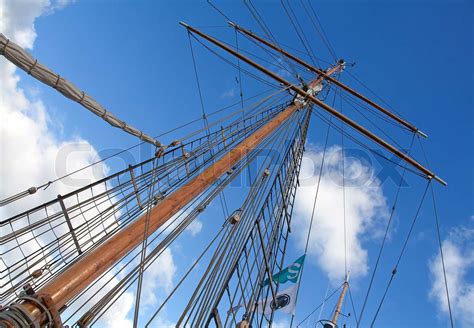 Upwards View Of The Old Ships Masts Stock Image Colourbox