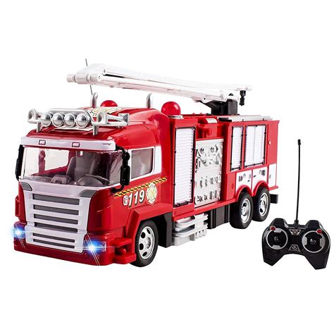 Rc Fire Truck Rescue Engine Remote Control Large Kids Toy Fully