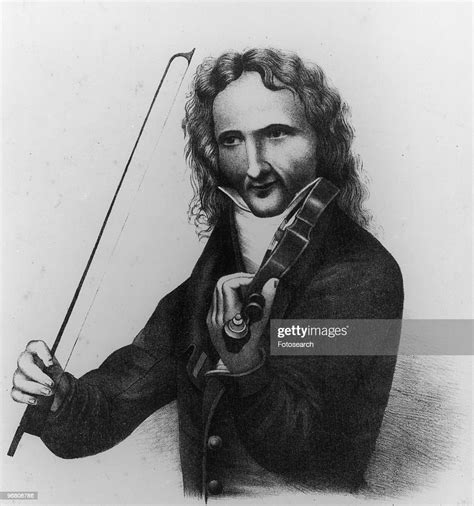 Lithograph Of Niccolo Paganini Playing The Violin Circa 1800s News