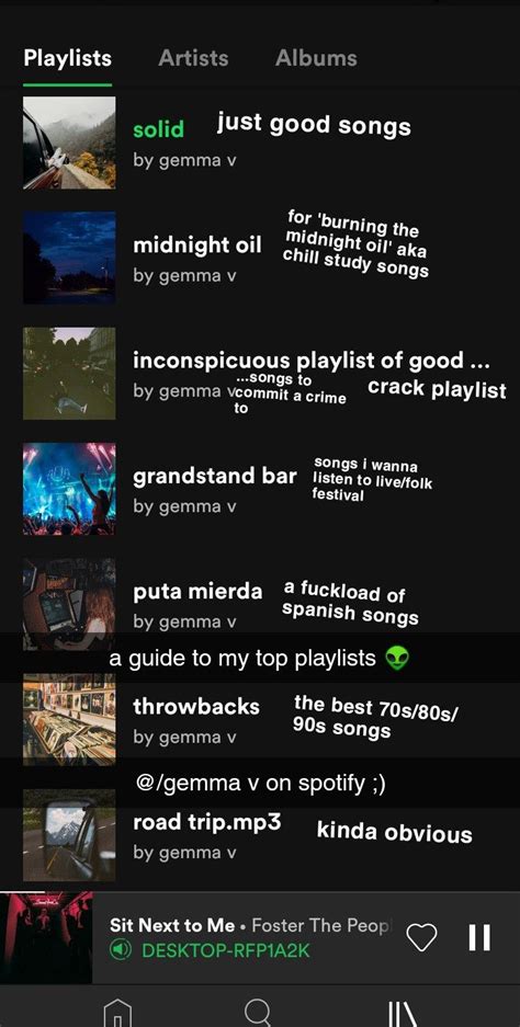 My Spotify Playlists Playlist Names Ideas Song Playlist Playlist