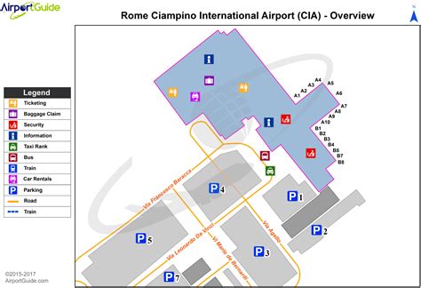 Roma Ciampino Cia Airport Terminal Map Overview Airport Guide