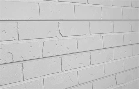 White Brick Slatwall Panels Textured Brick Slatwall