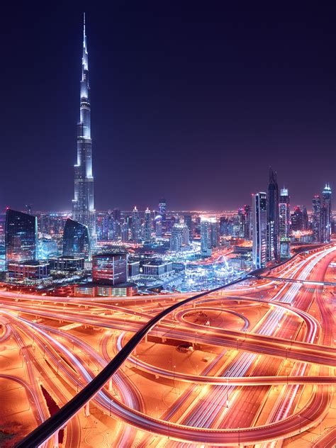18 Night Burj Khalifa Hd Images Background