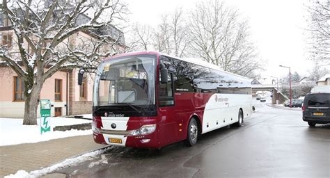 Elektro Schulbus In Luxemburg Bissen Fährt Yutong Ice 12 Eurotransport
