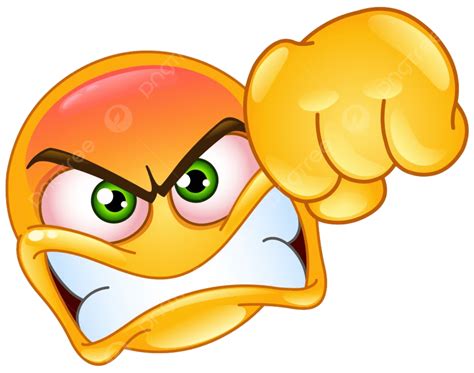 憤怒的 Emoji 表情圖釋顯示拳頭手勢 拳台 瘋狂的 笑臉向量圖案素材免費下載，png，eps和ai素材下載 Pngtree