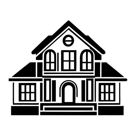 House Black And White Clipart Transparent Background 24029930 Png