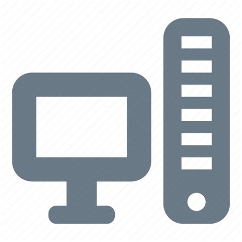 Computer Desktop Hardware Pc Server Icon Download On Iconfinder
