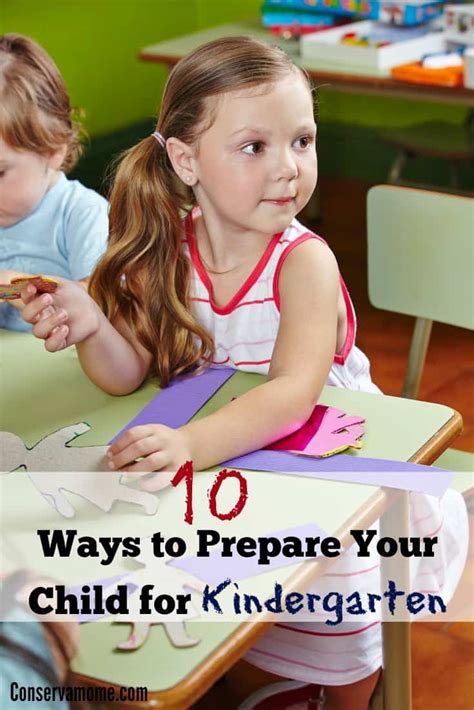 10 Ways To Prepare Your Child For Kindergarten Conservamom