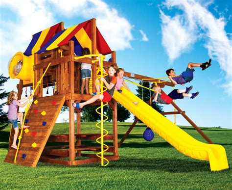 Kids Playsets And Swings Sets In College Station Texas Rainbow Play