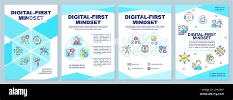 Digital First Mindset Brochure Template Stock Vector Image And Art Alamy