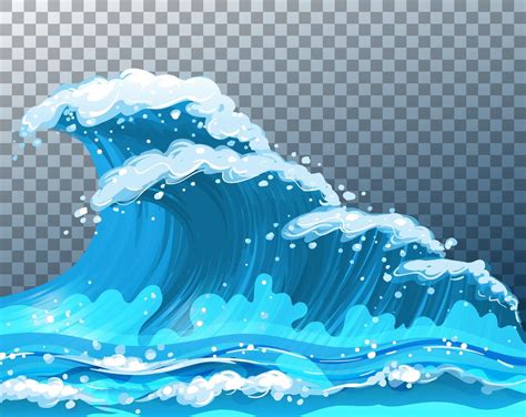 Giant Sea Waves 1428695 Vector Art At Vecteezy