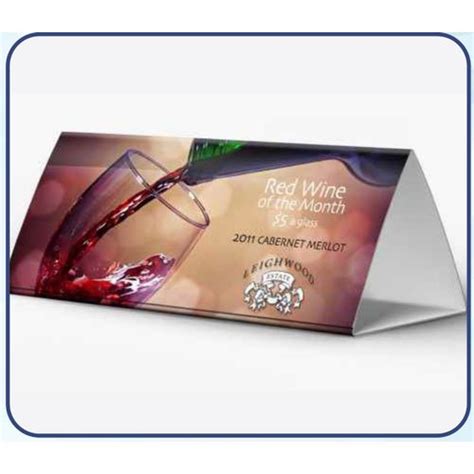 Hard Paper Printed Table Tent Cards 3x9 Inch At Rs 100piece In New